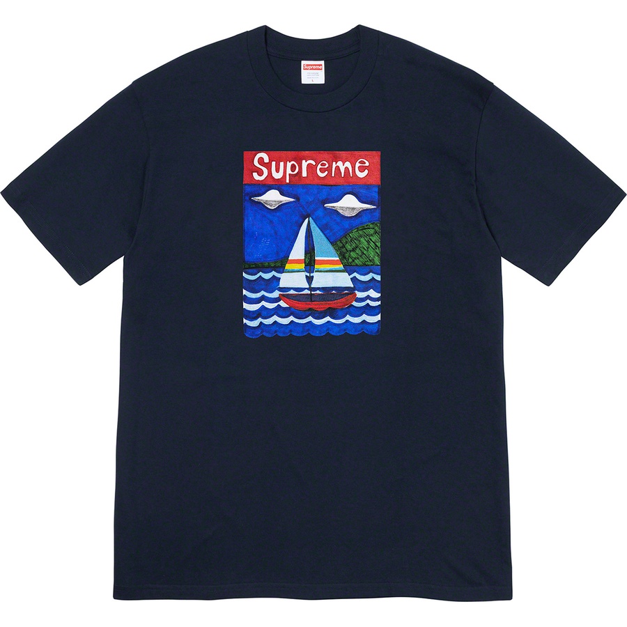 supreme sailboat tee navy