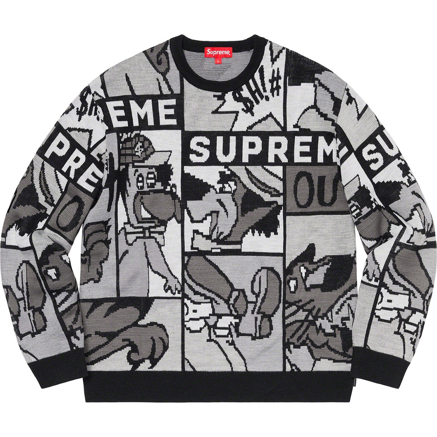 supreme gray sweater