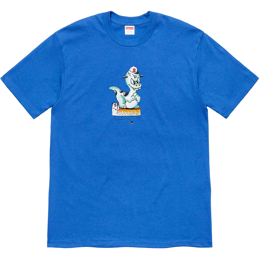 supreme dinosaur tee black