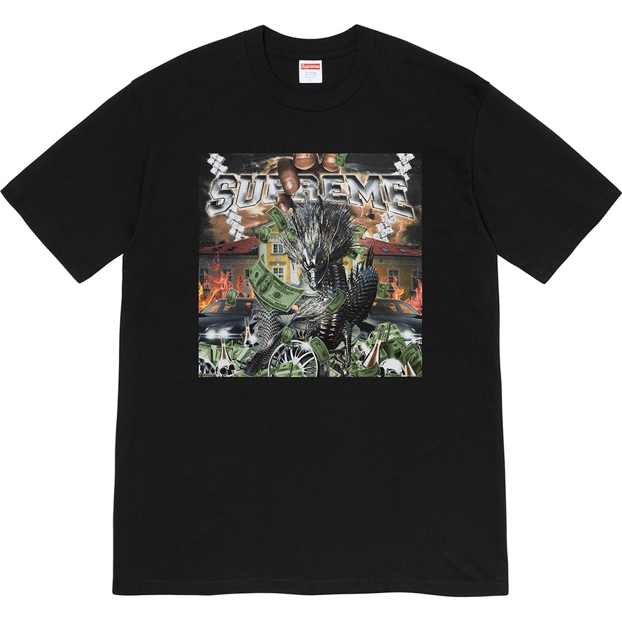 supreme dragon tee heather grey