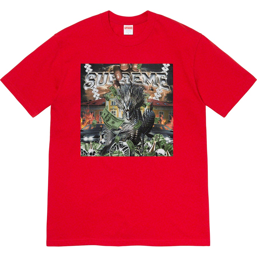 red supreme shirt