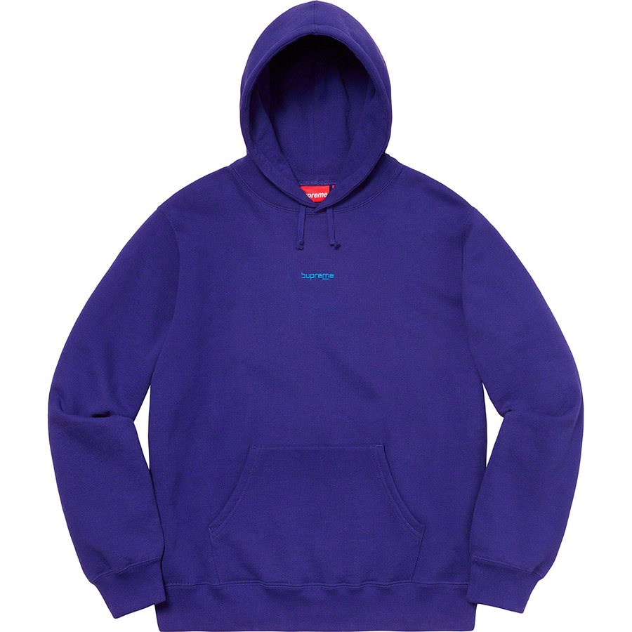 supreme logo hooded sweatshirt