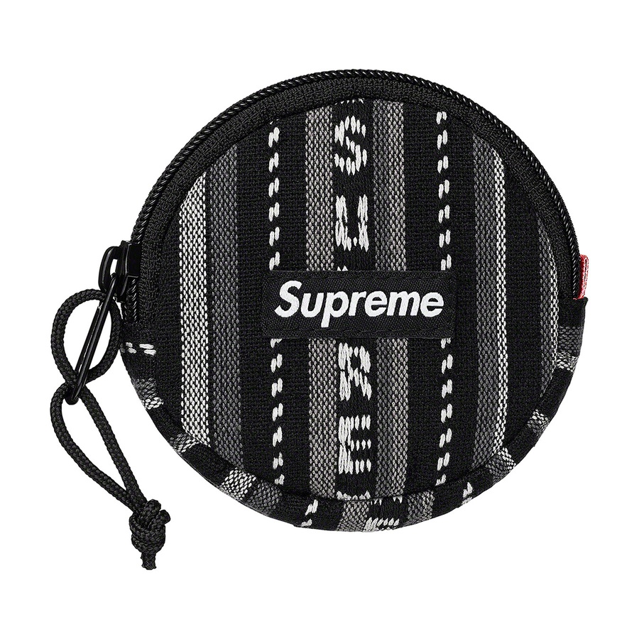 supreme woven stripe coin pouch