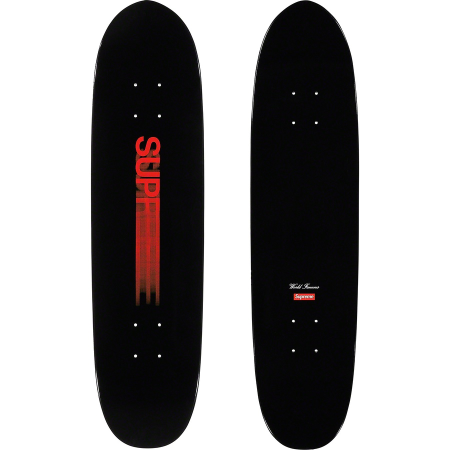 supreme motion logo cruiser skateboard deck black