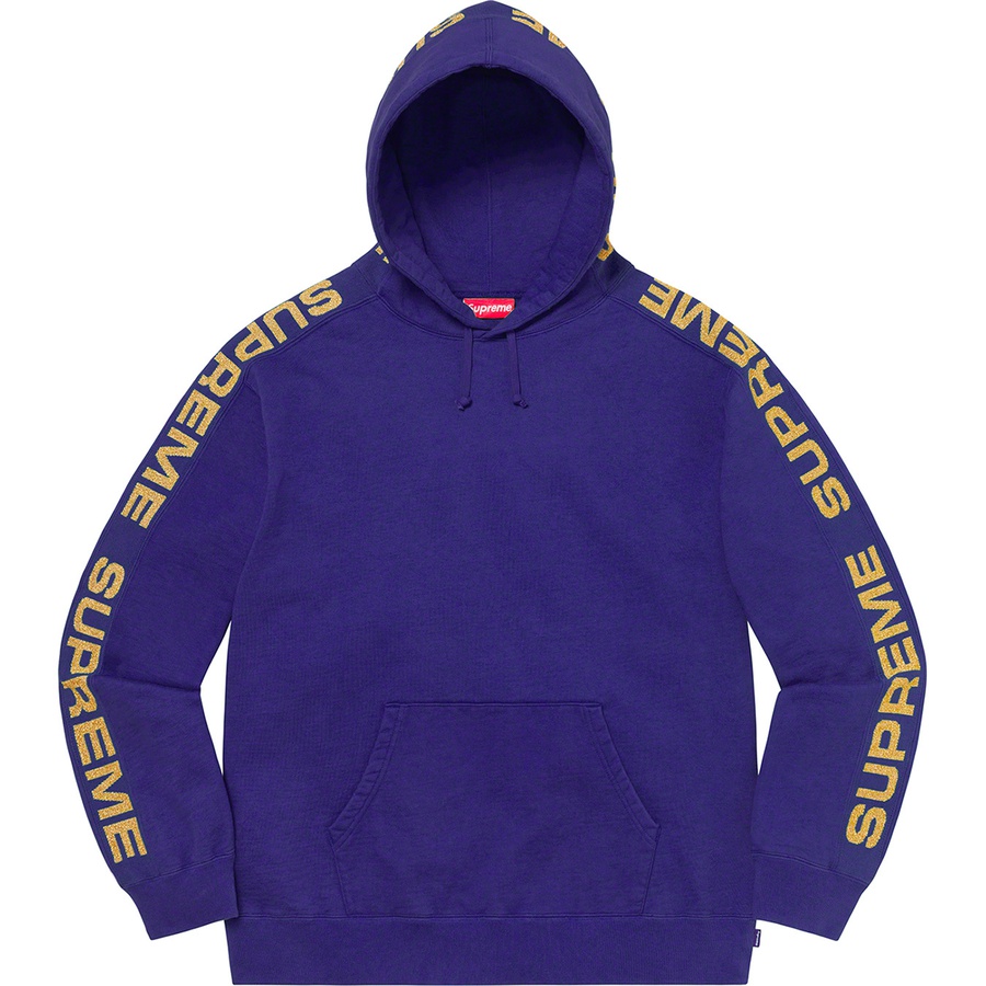 Supreme Metallic Rib Hooded Sweatshirt 