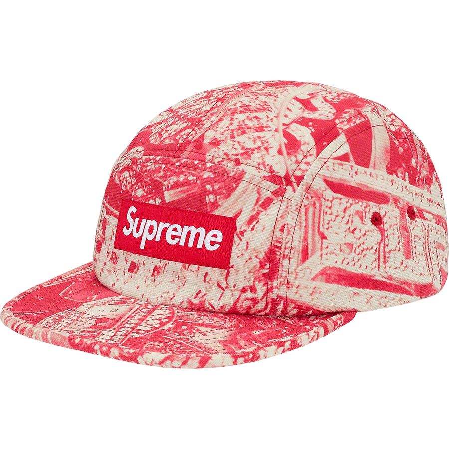 supreme bling camp cap red