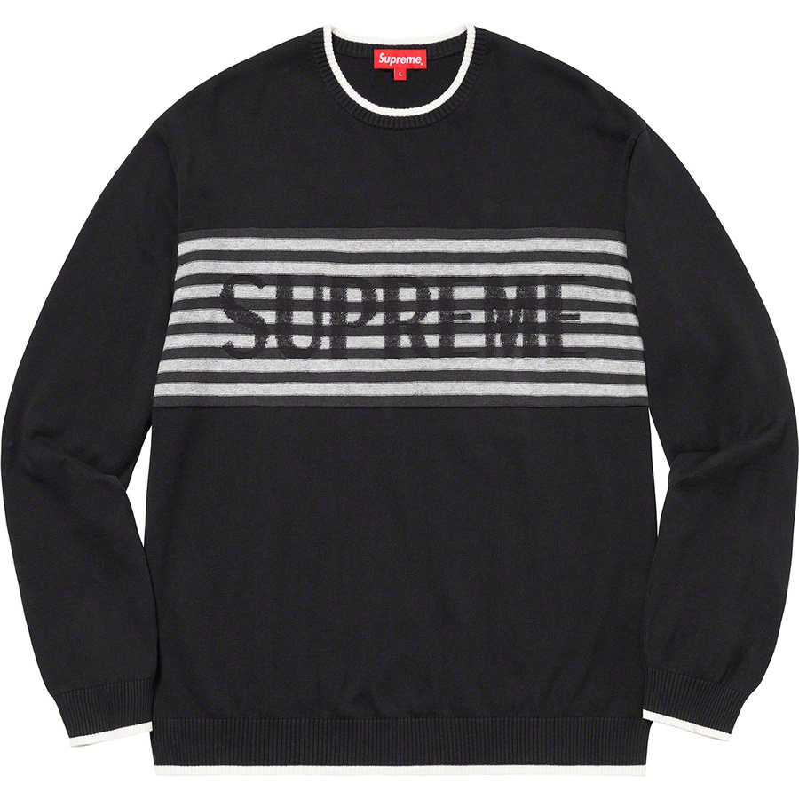 supreme chest stripe sweater