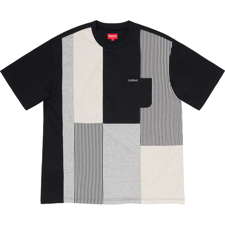 supreme patchwork pocket tee