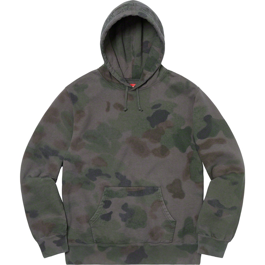 supreme overdyed camo hoodie