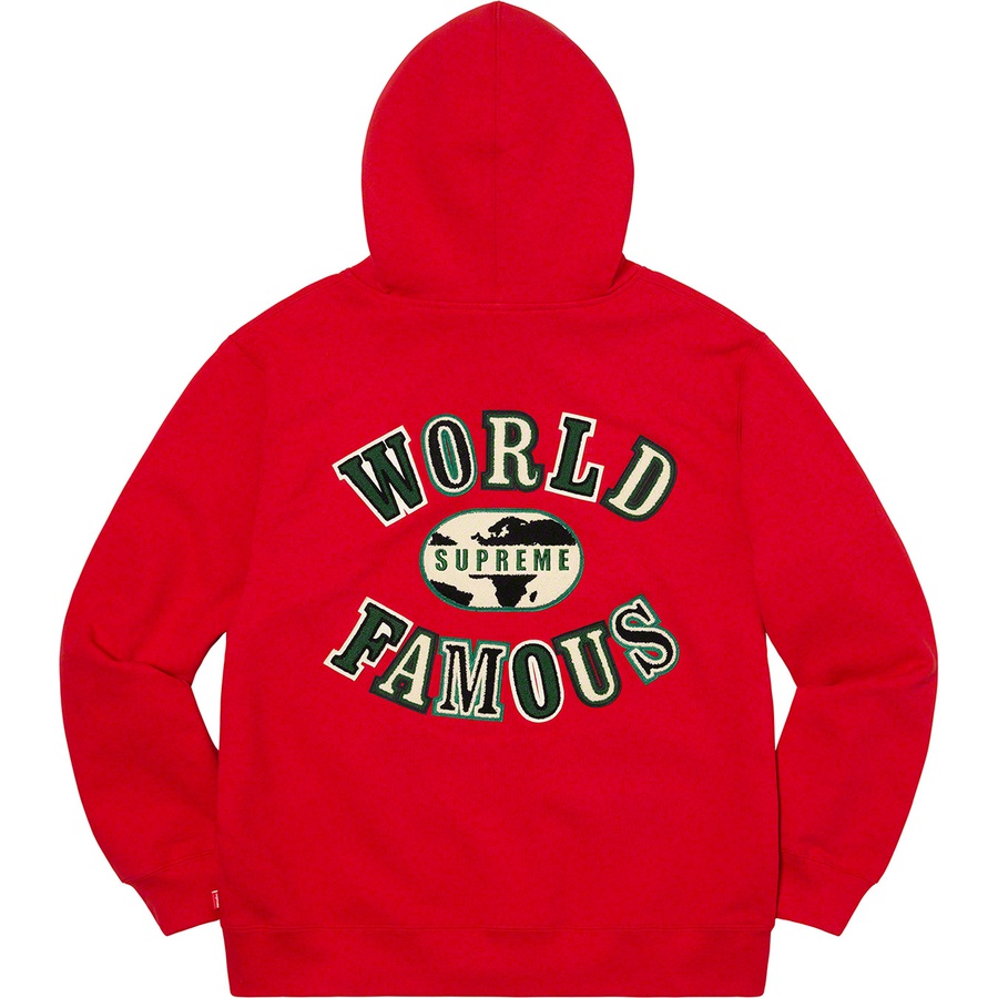 supreme world famous zip up