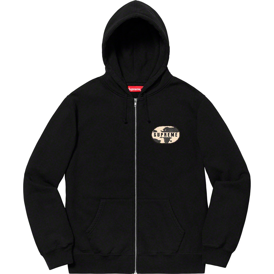 supreme world famous zip hoodie