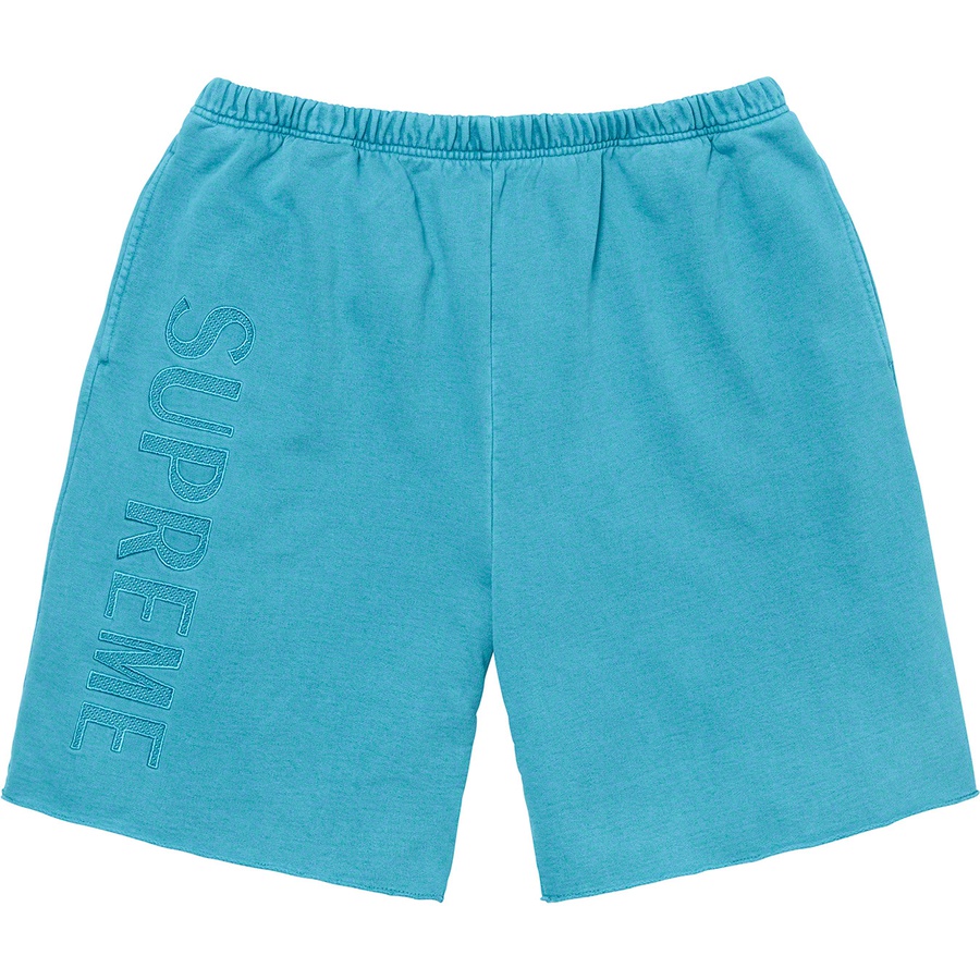 Supreme Overdyed Sweatshort Bright Blue 
