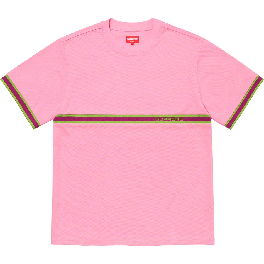 Supreme Knit Stripe S/S Top (SS20) Pink 