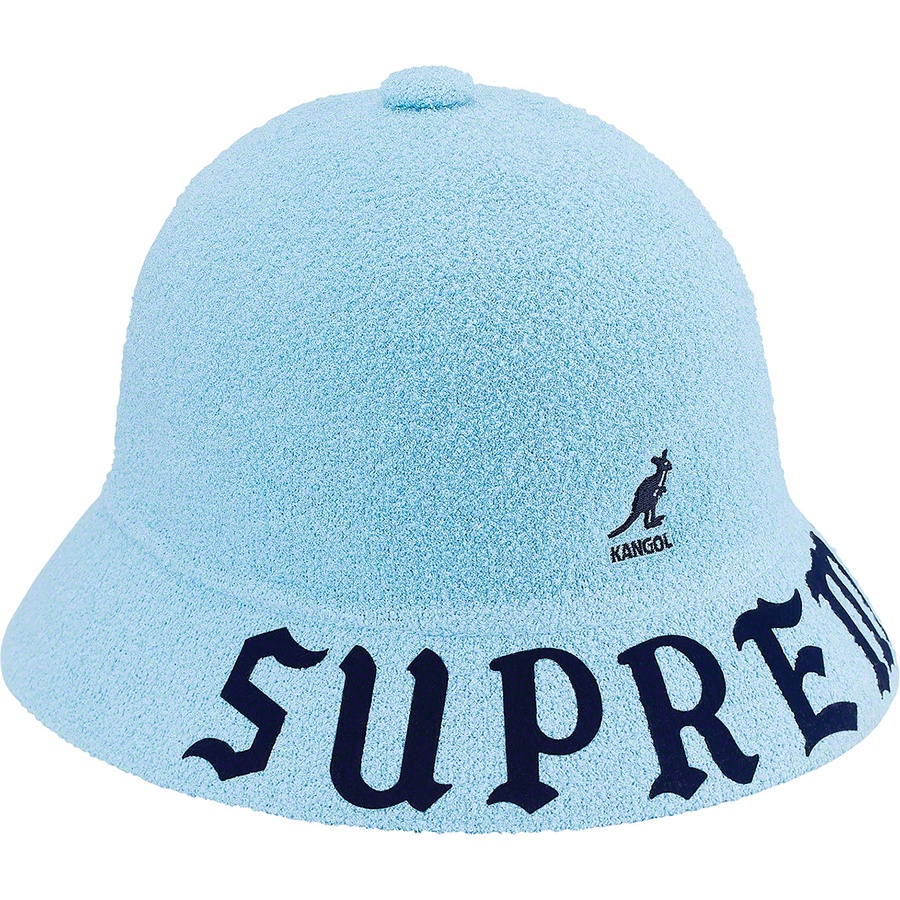 light blue kangol hat