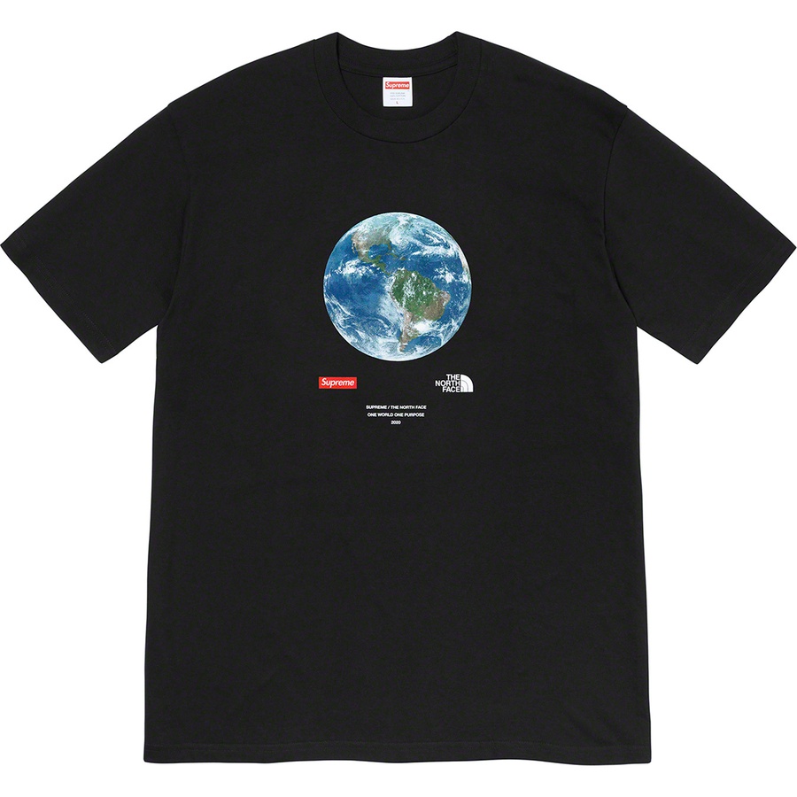 supreme tnf one world tee