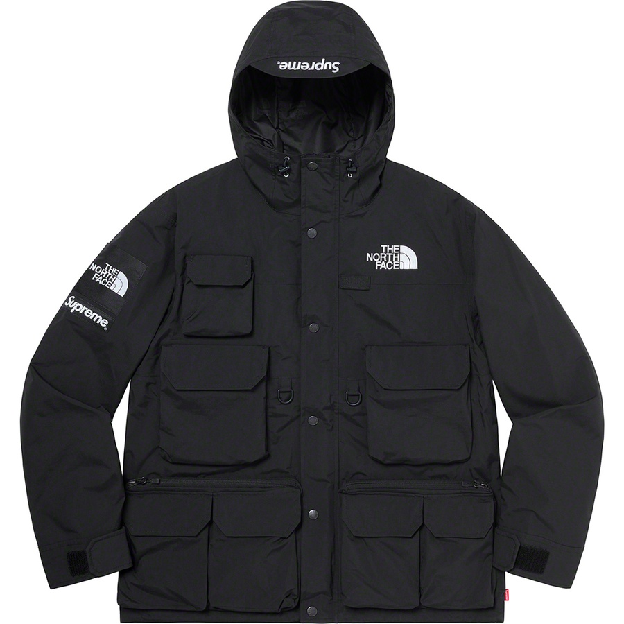 Supreme The North Face Bleached Denim Print Fleece Jacket Black 