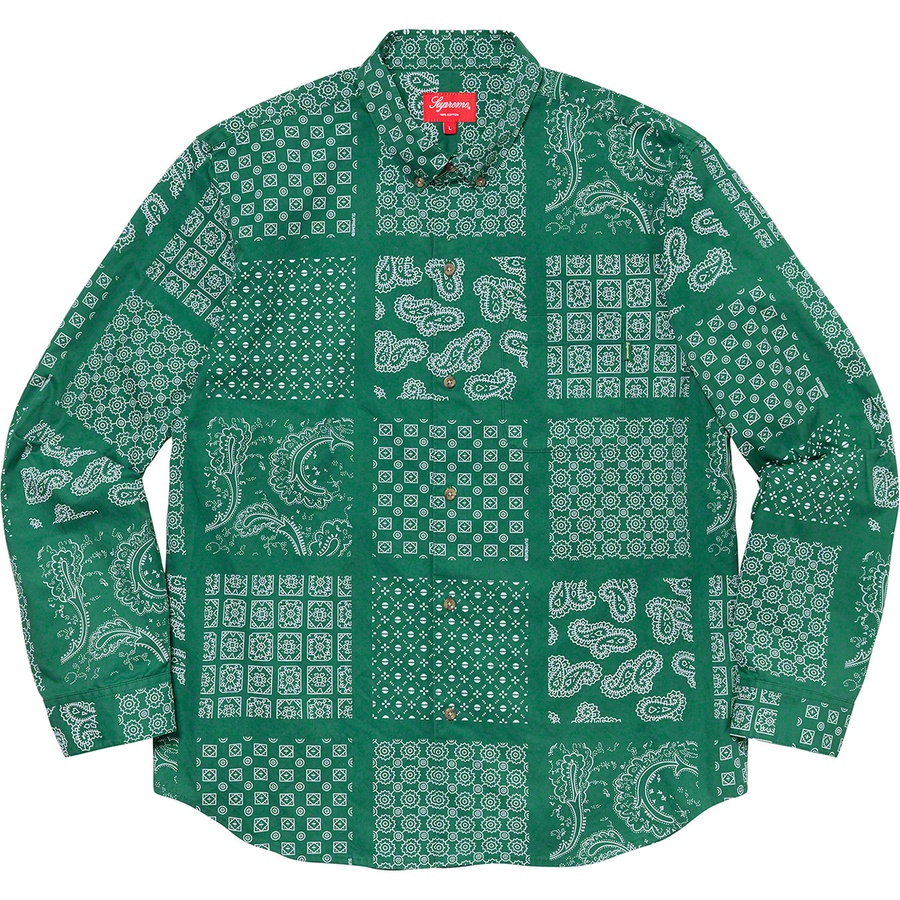 supreme paisley long sleeve