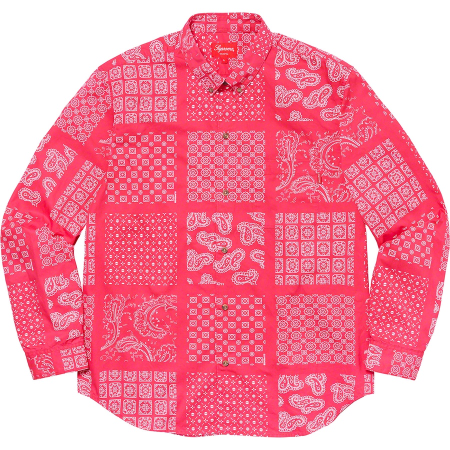 Supreme paisley grid shirt Clearance