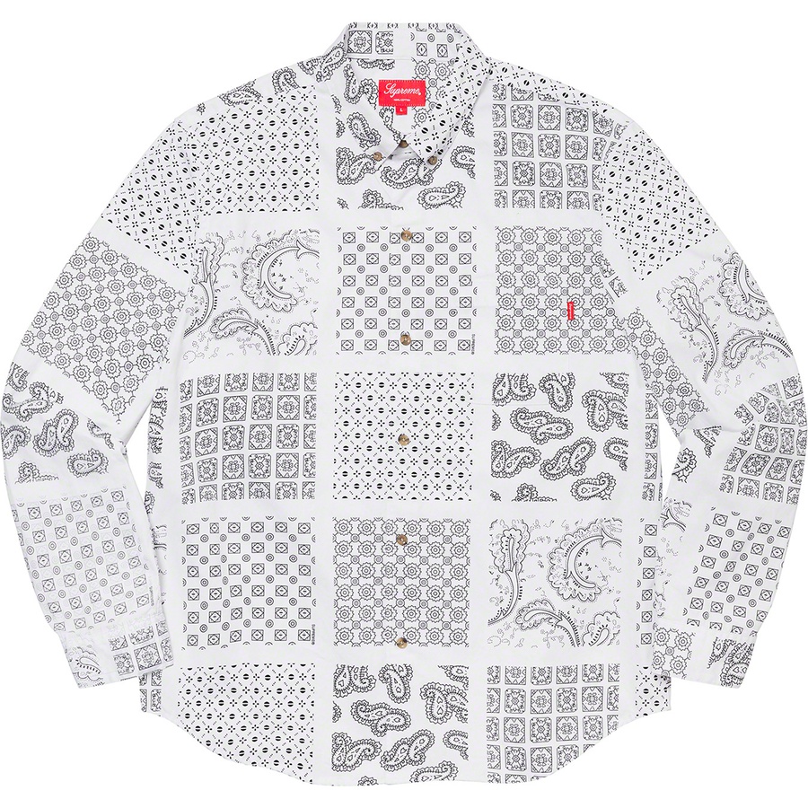 supreme paisley shirt