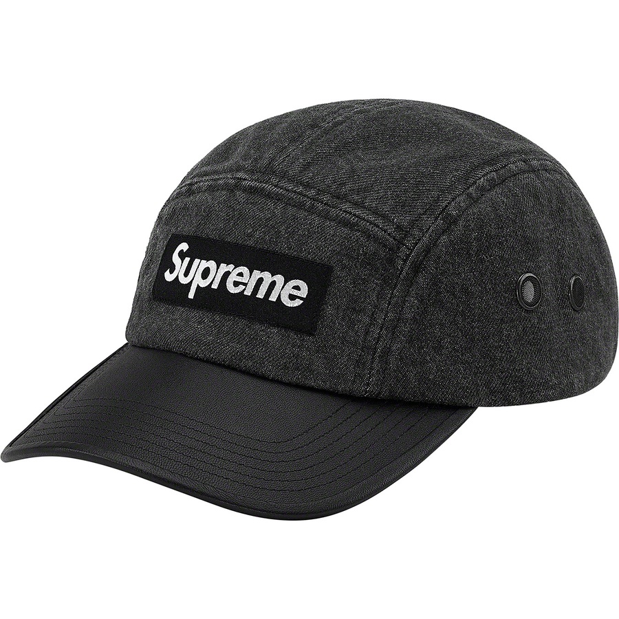 supreme 2 tone denim camp cap