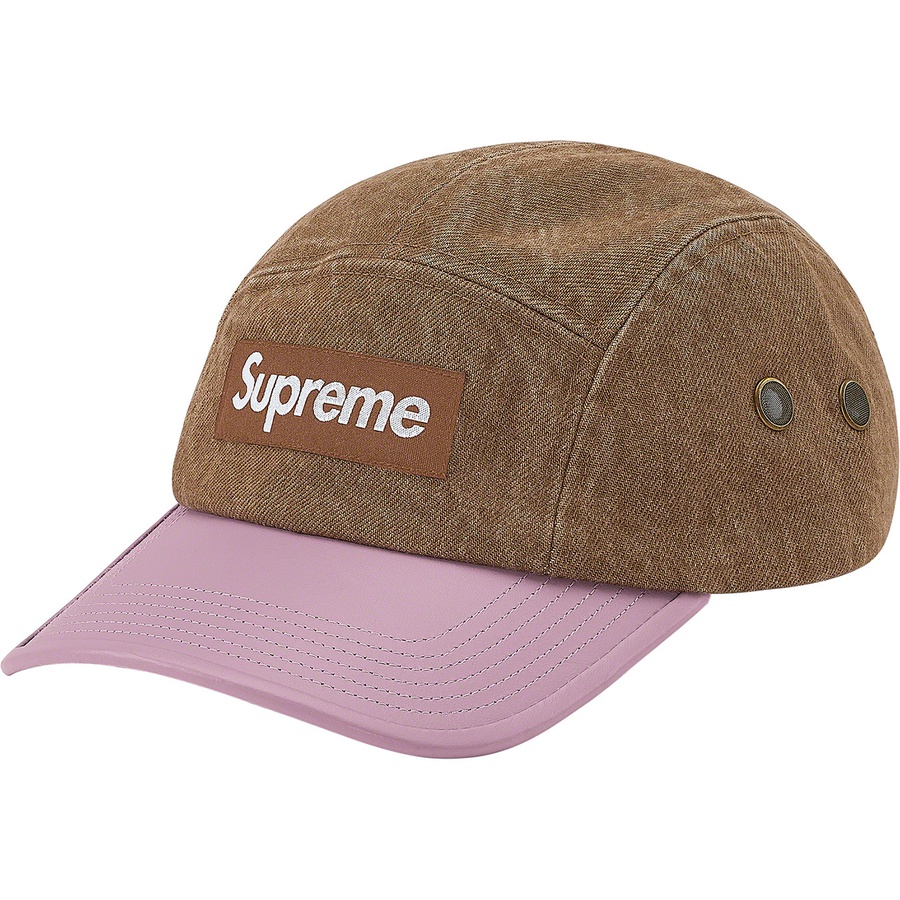 supreme 2 tone denim camp cap