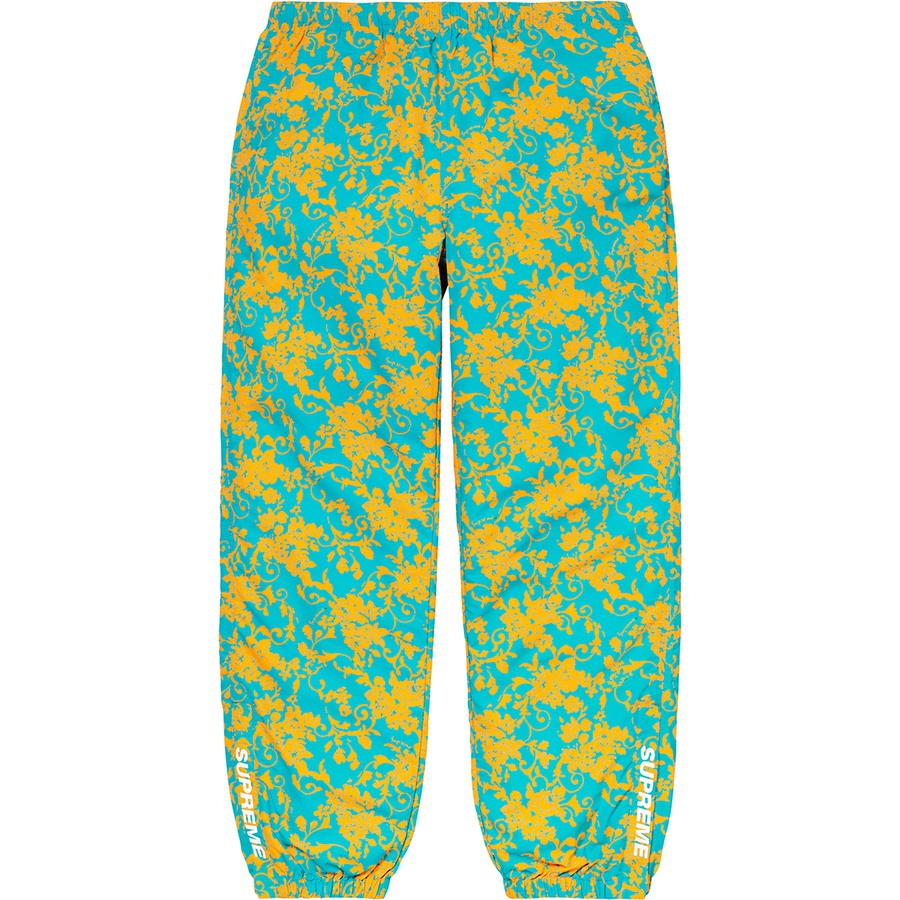 supreme WARM UP PANT TEAL FLORAL S track - 通販 - gofukuyasan.com