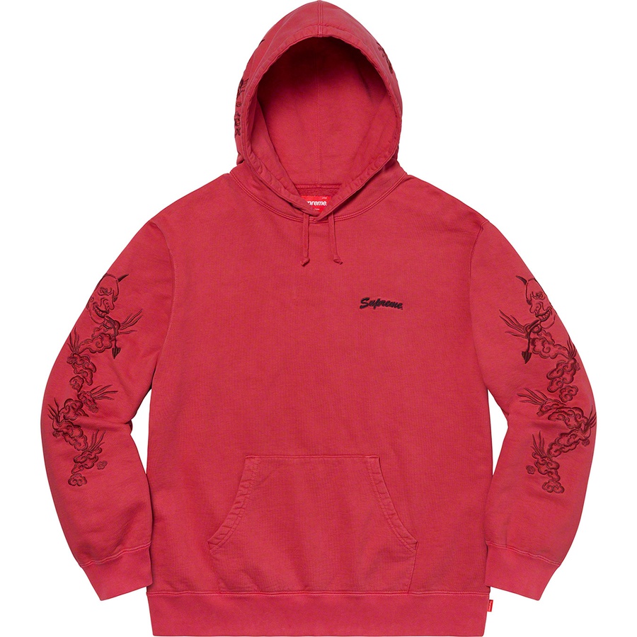 supreme dragon overdyed hoodie