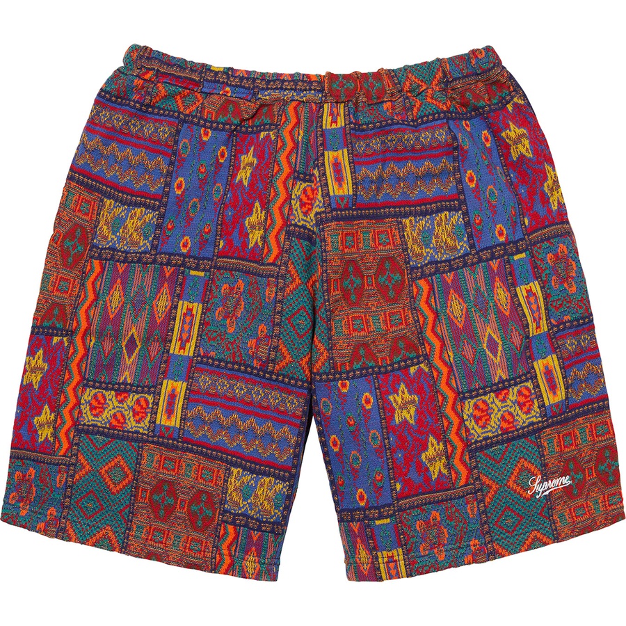 supreme patchwork knit short