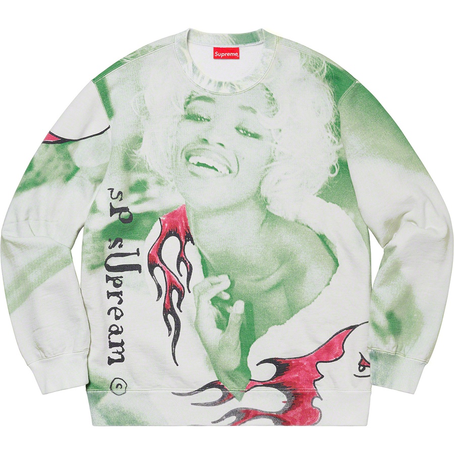 supreme green crew neck