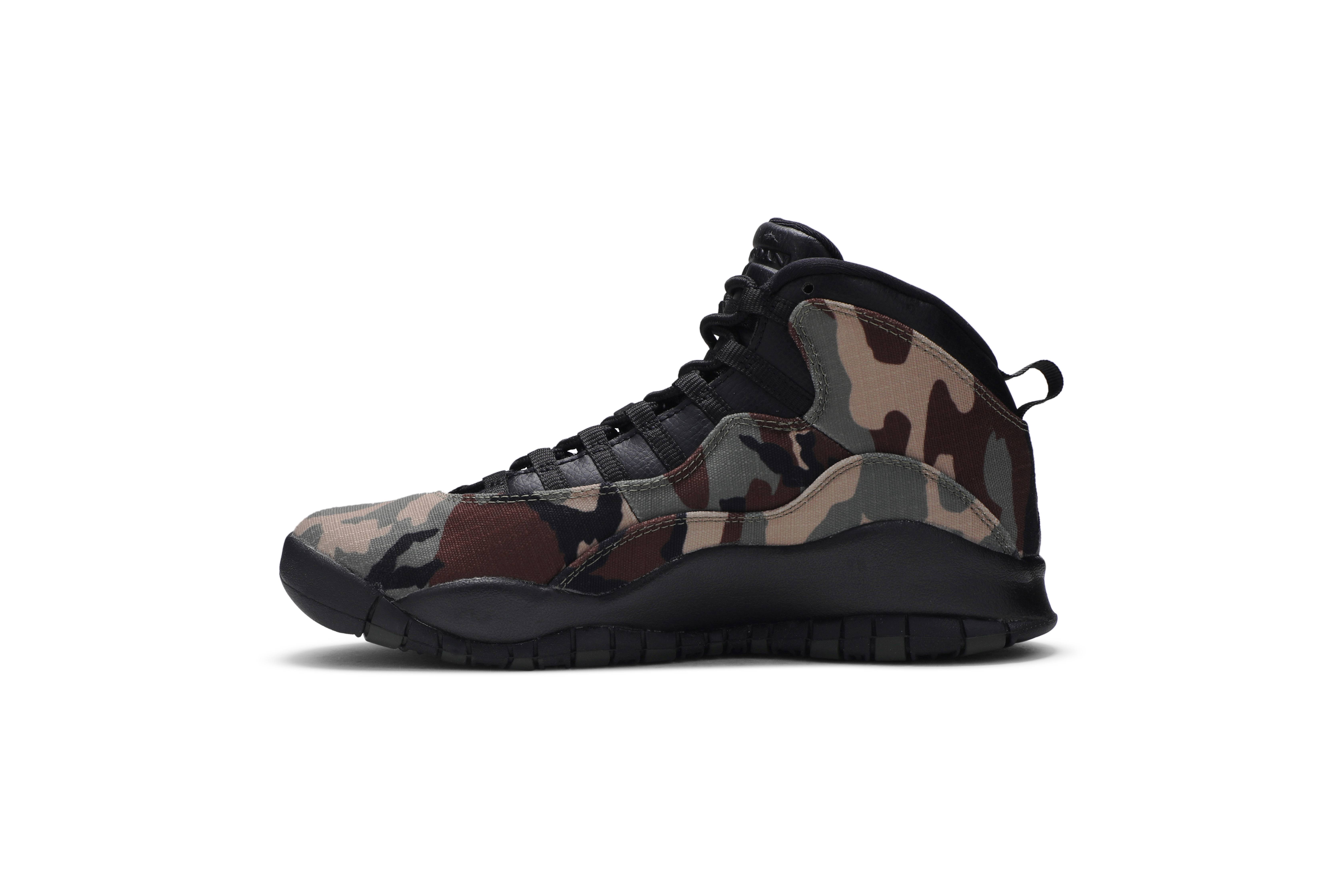 camo jordan 10