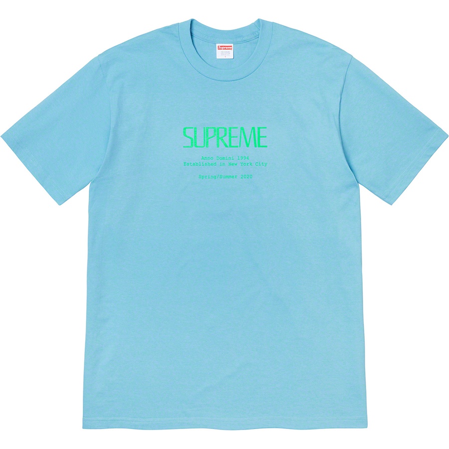 supreme anno domini tee navy