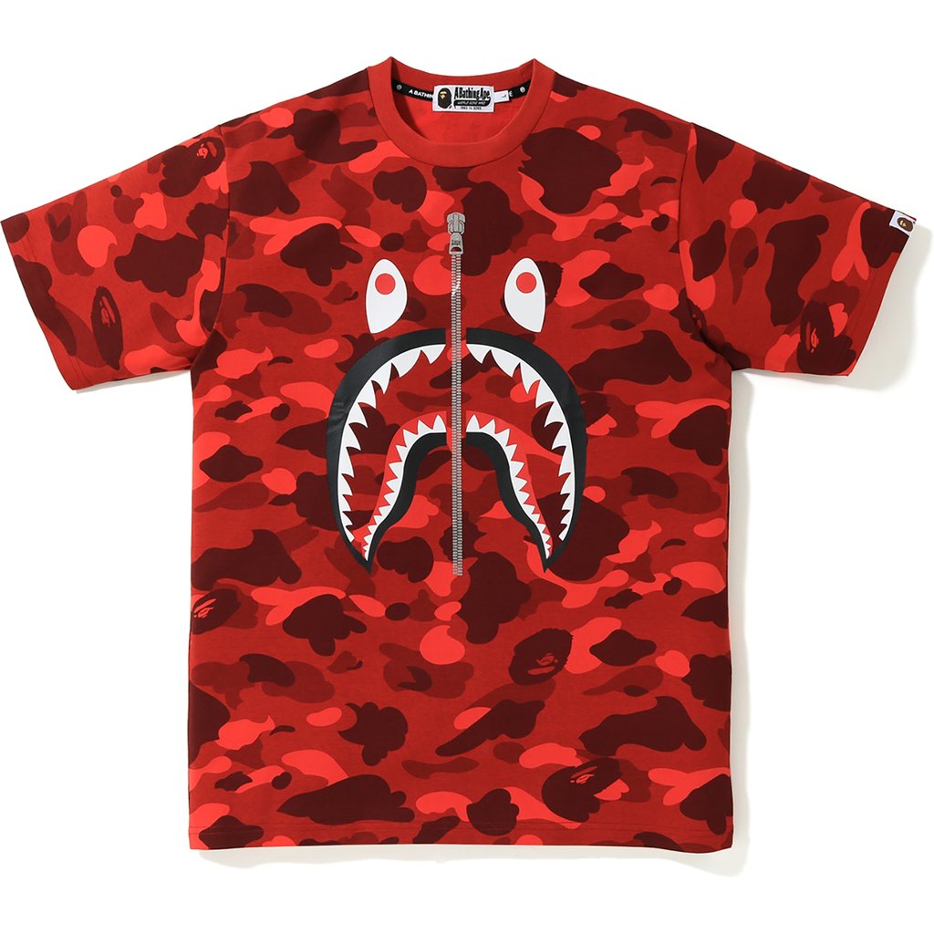 bape shark shirt camo