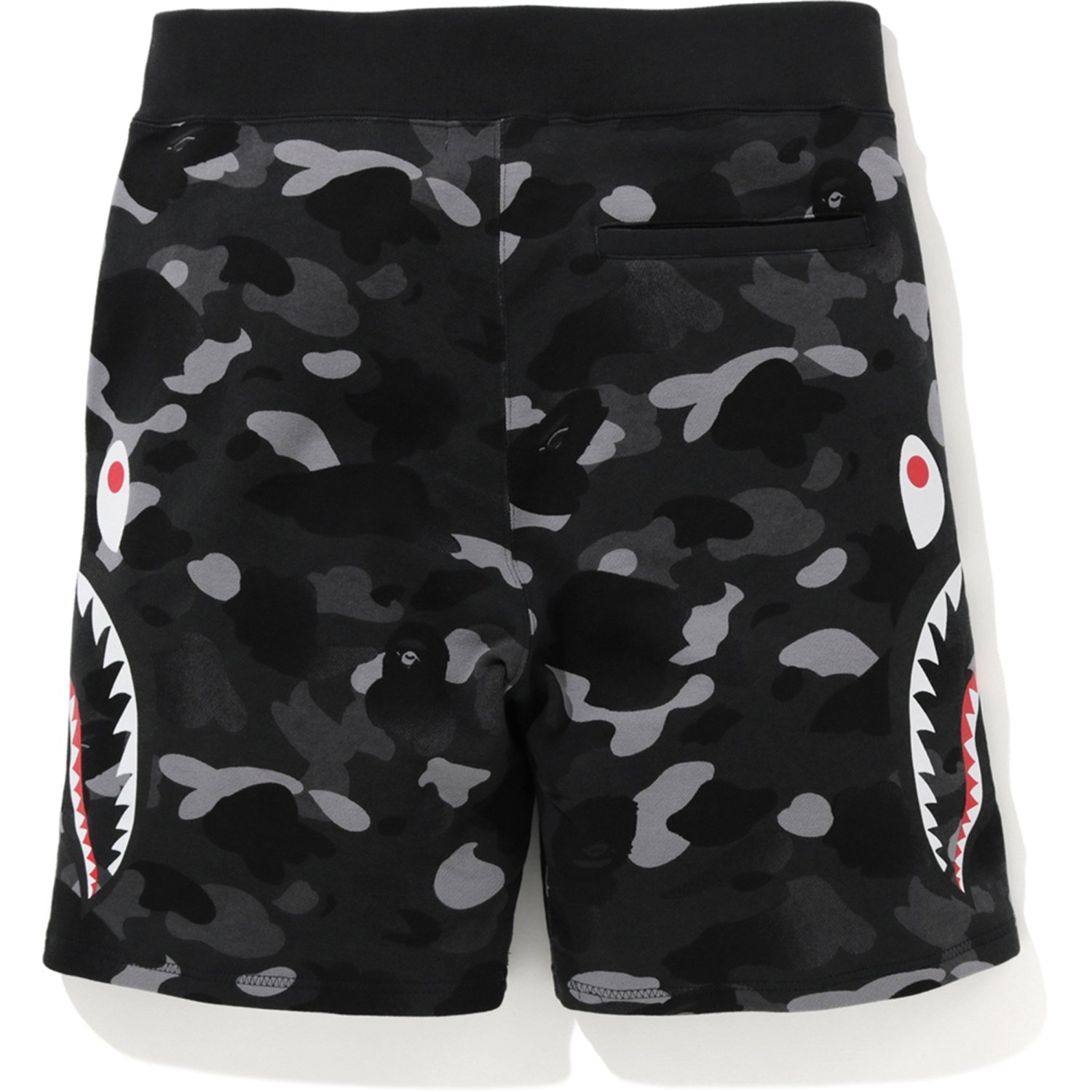 black and white bape shorts