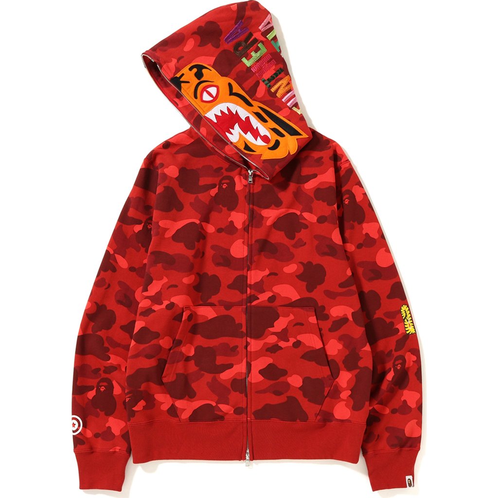 red tiger bape hoodie