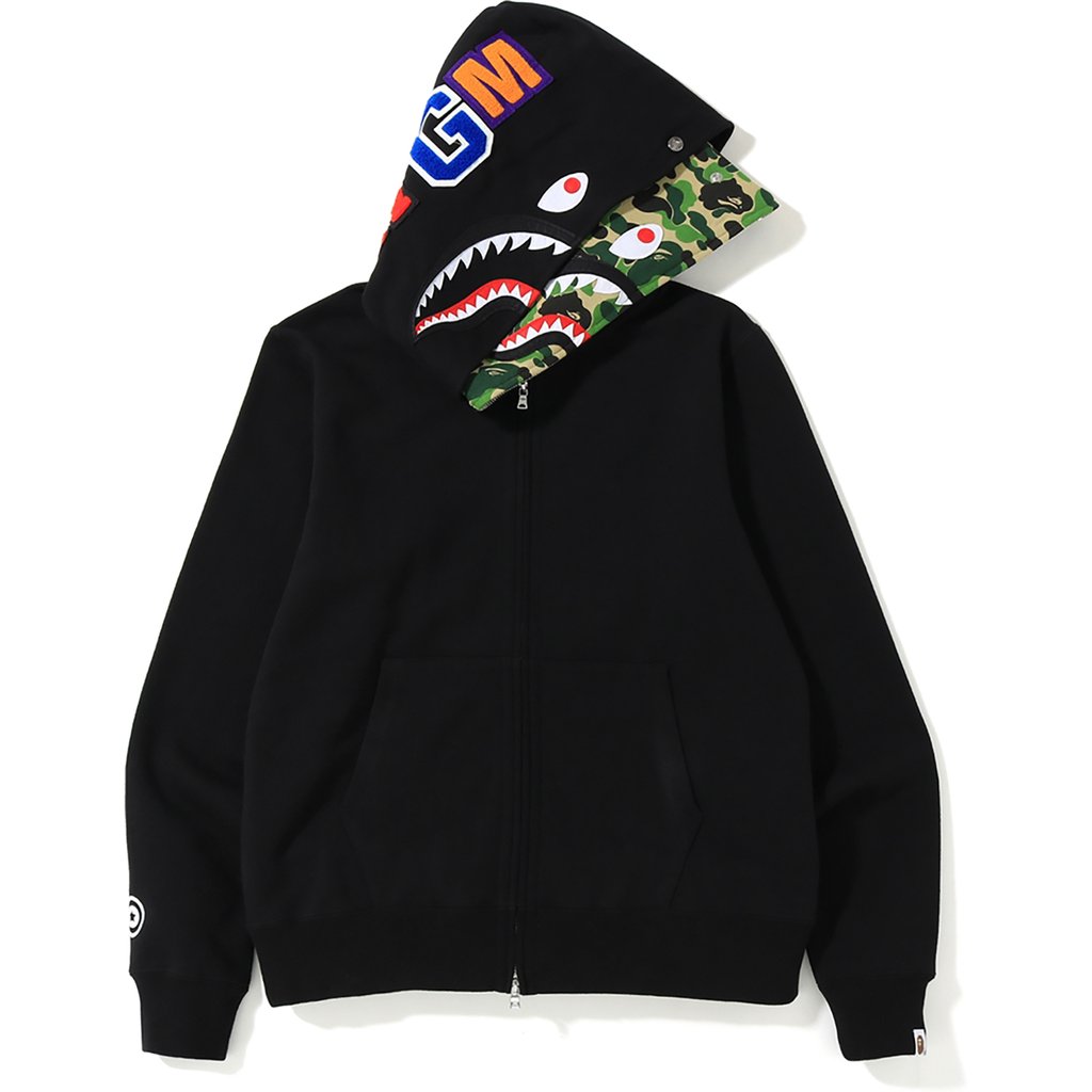 Яркий худи дабл бабл. Zip Hoodie Bape Double Shark. Bape ABC Shark Double Hoodie Black. Худи Bape Shark Full zip. Zip Hoodie Bape ABC.