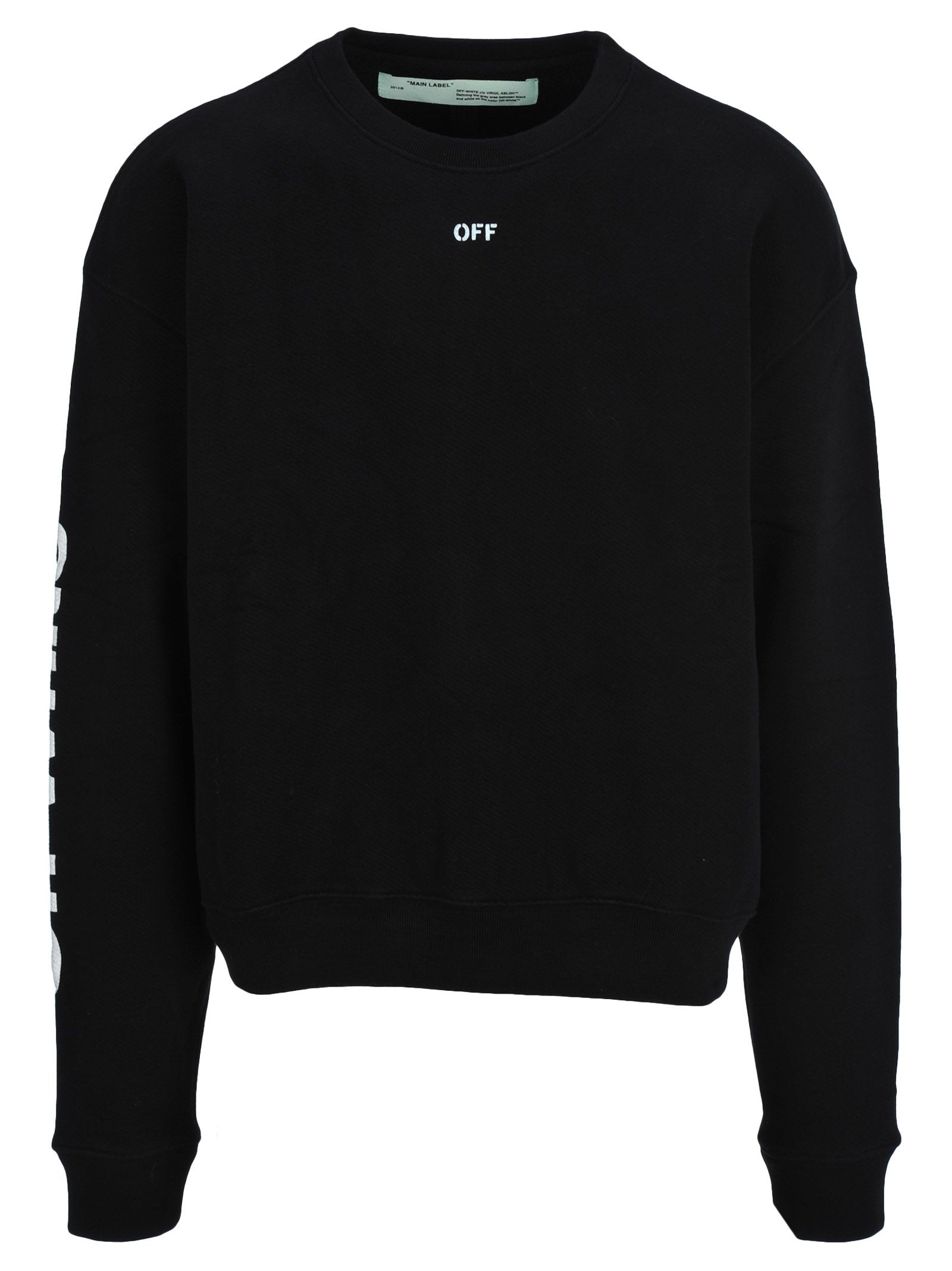 off white crewneck black