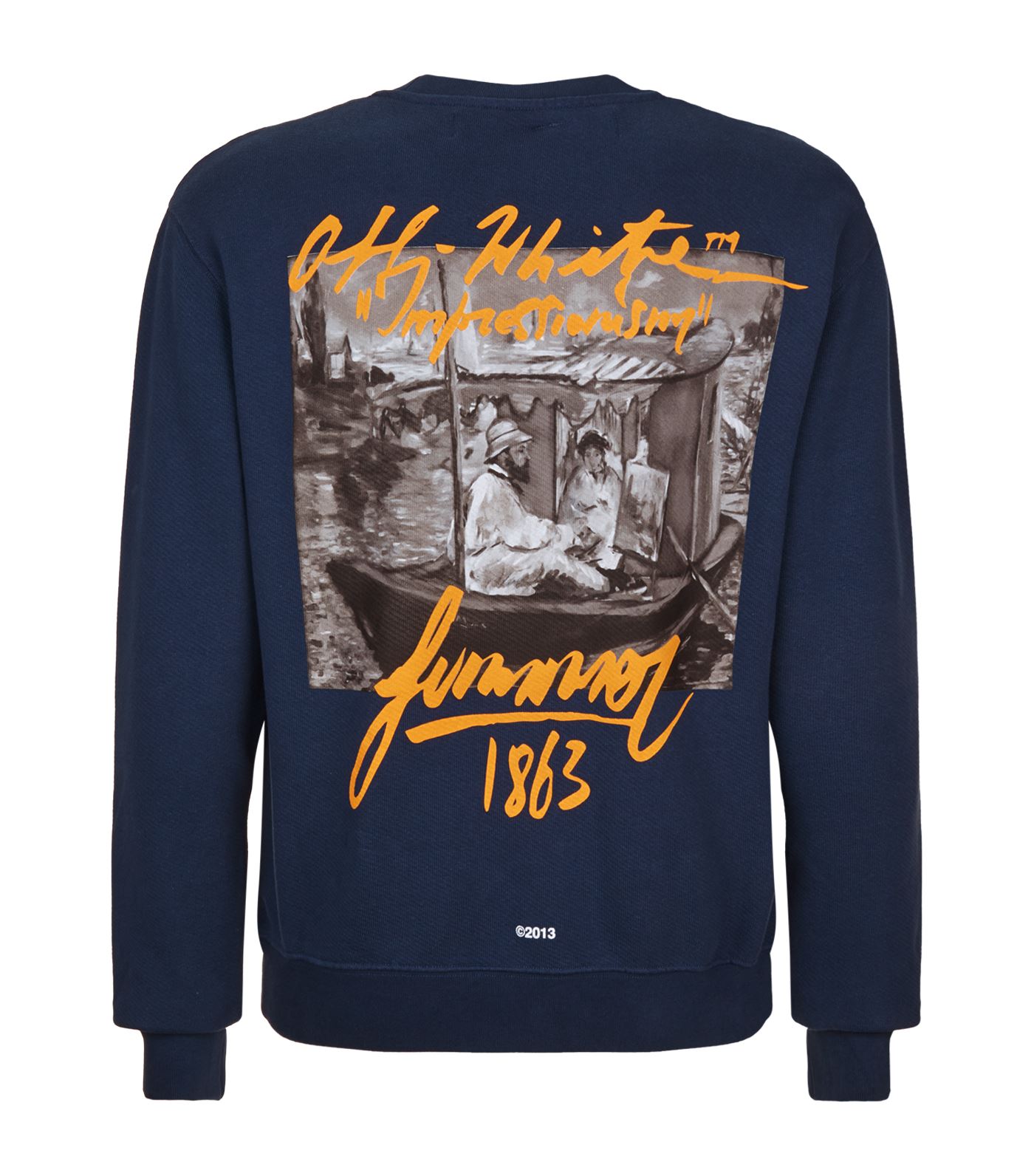 off white sweatshirt black yellow