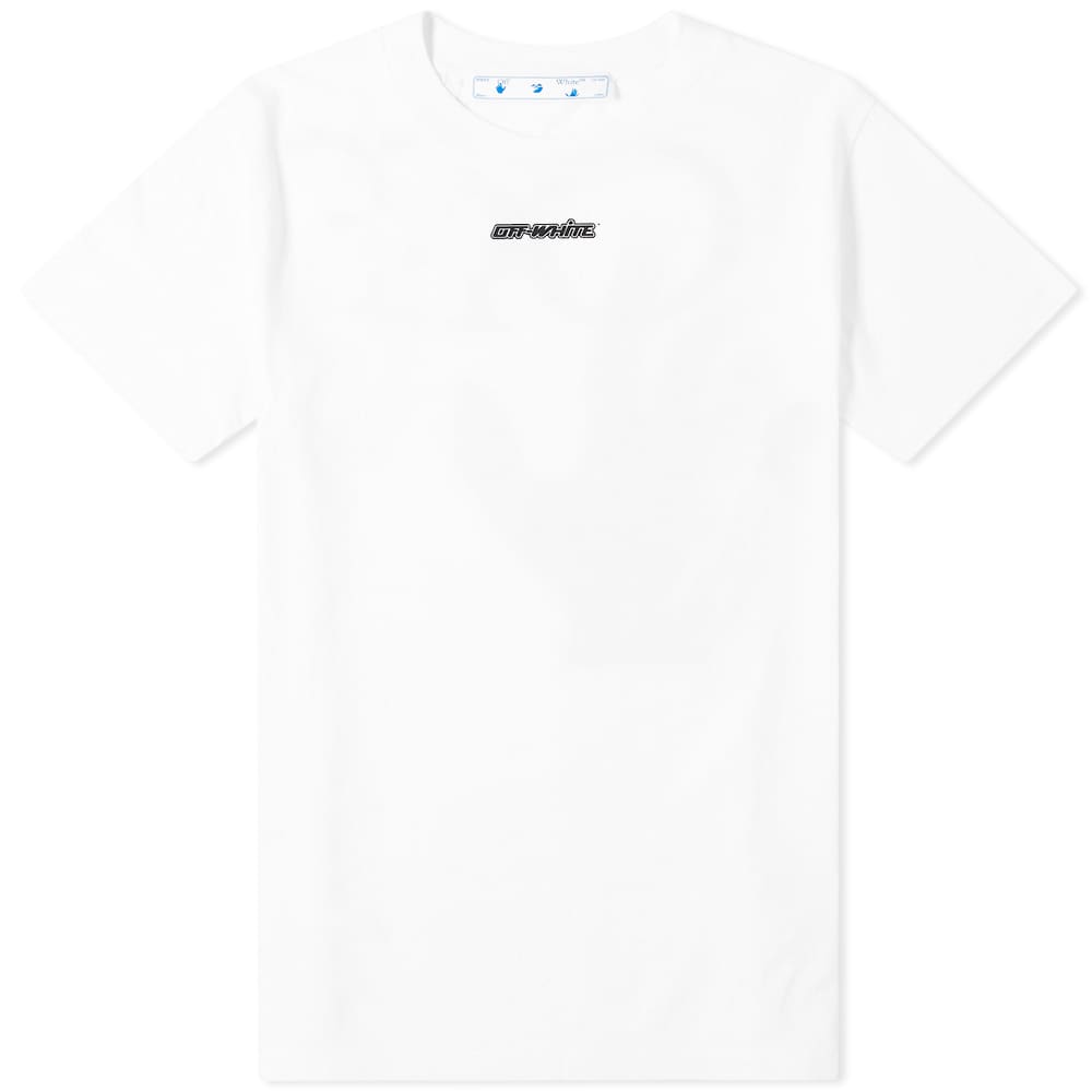 off white marker t shirt blue
