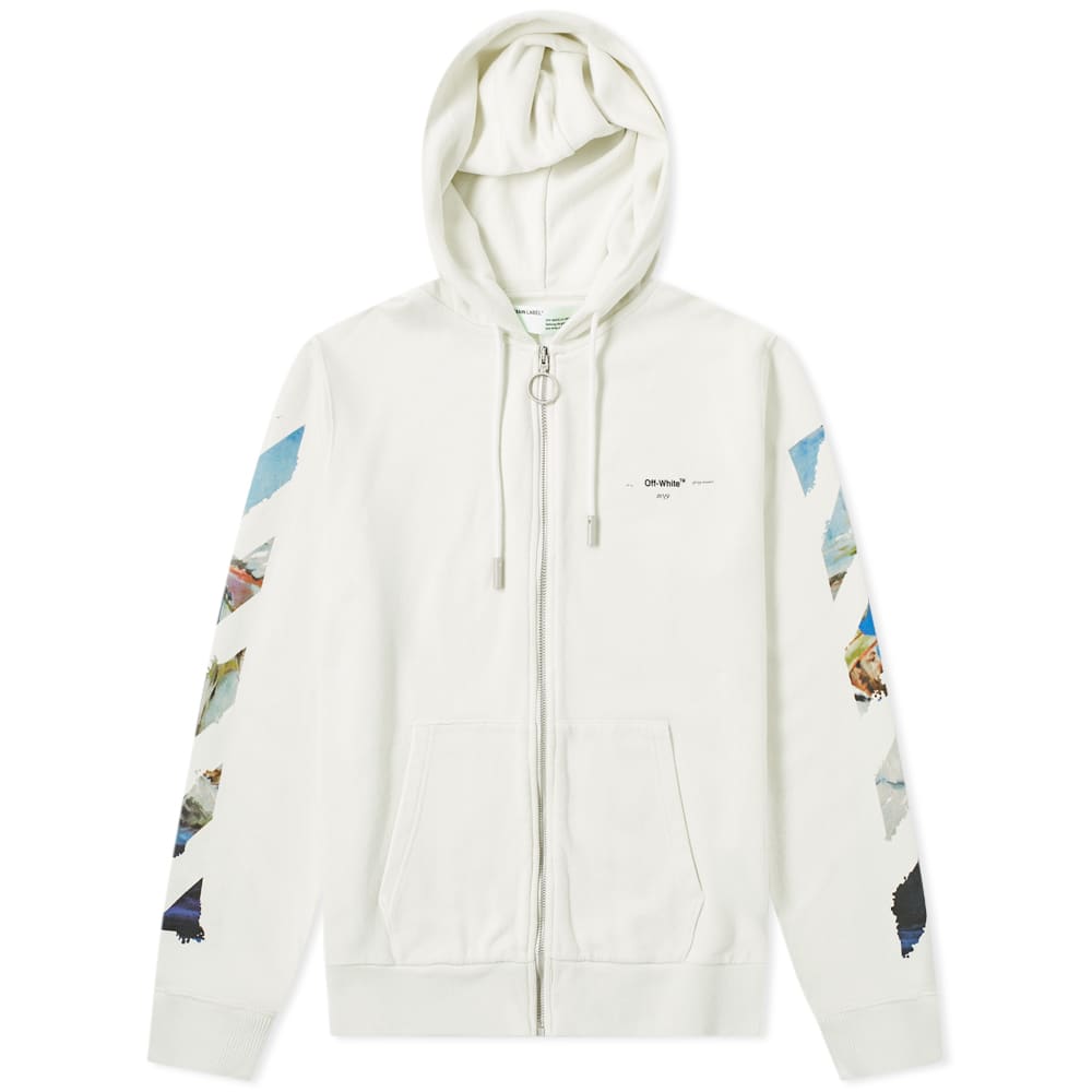 white hoodie zip up