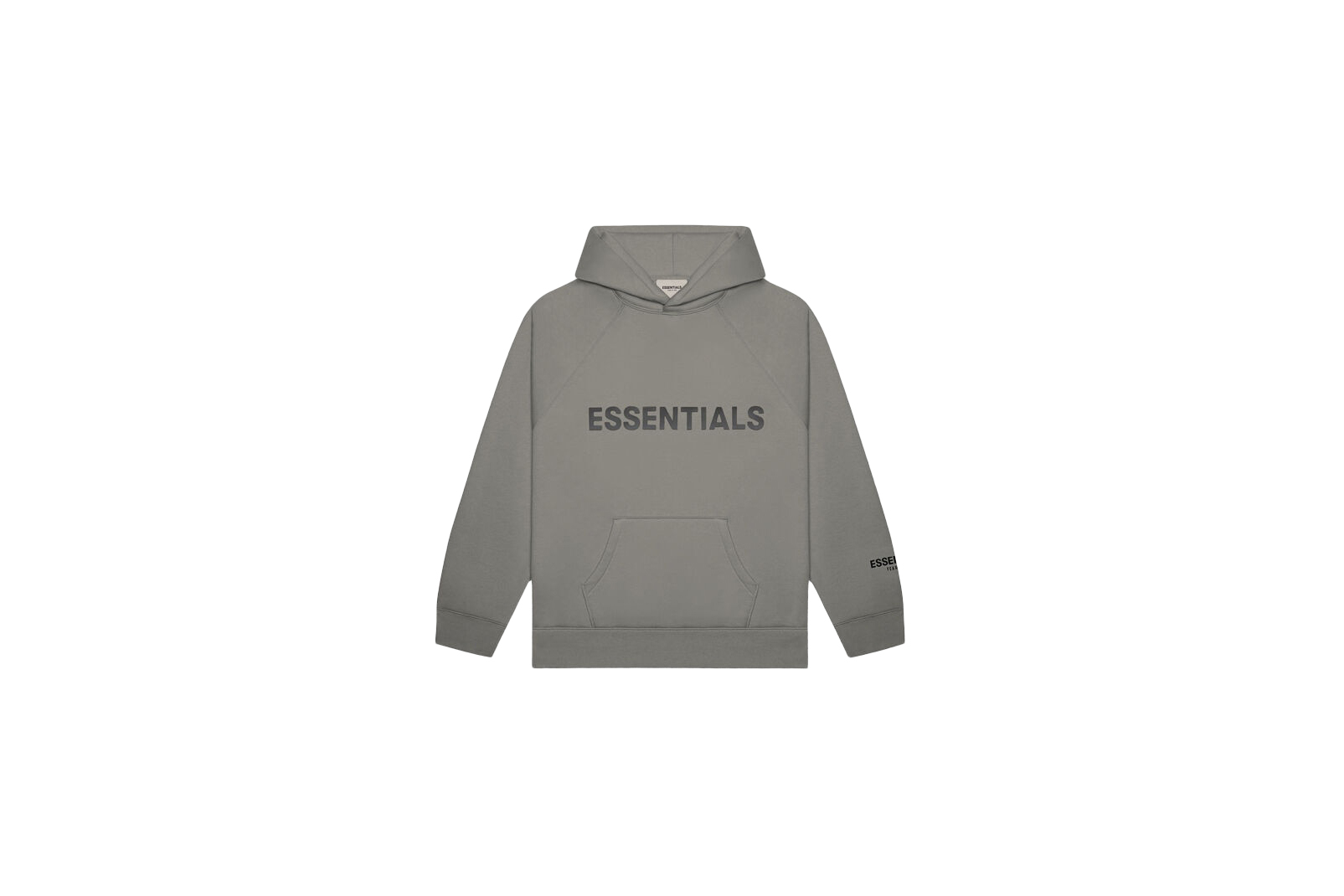 fear of god essentials grey hoodie