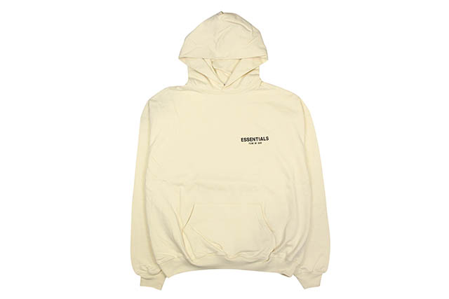 fog essentials cream hoodie