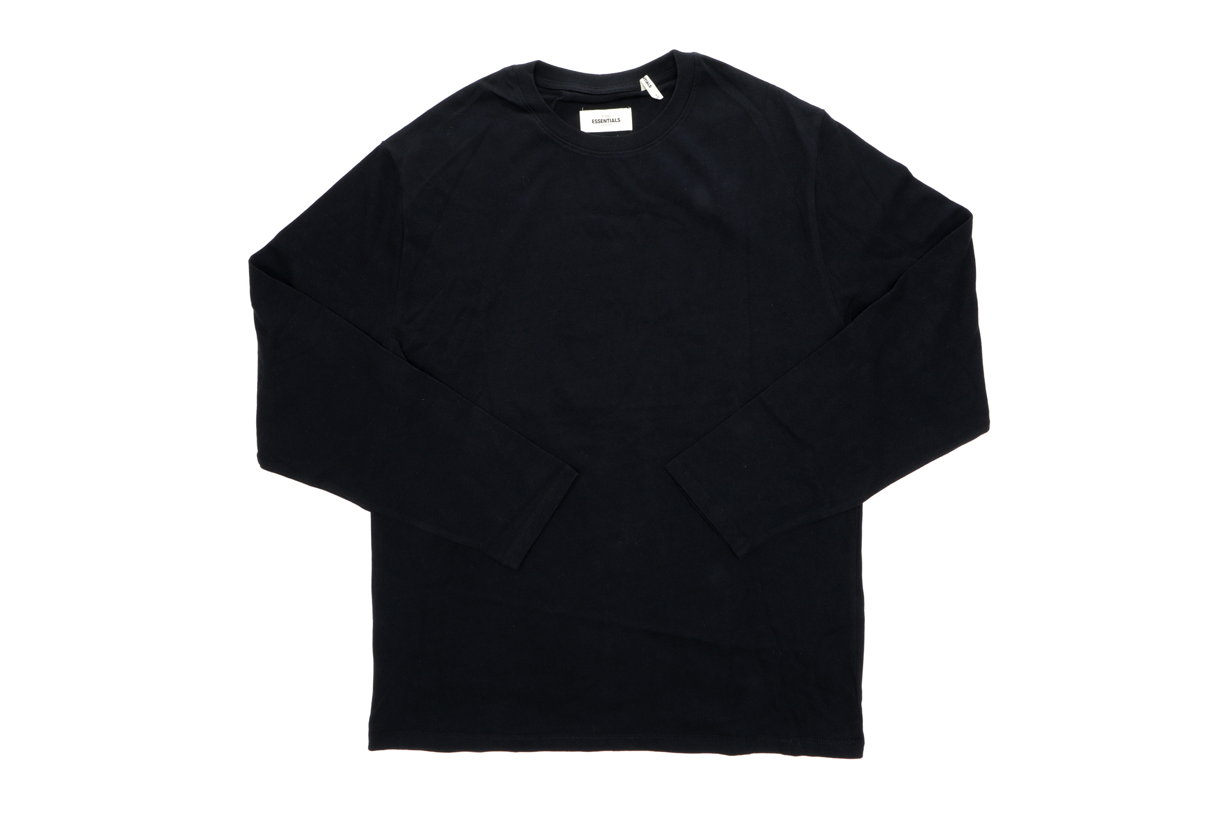 Fear of God ESSENTIALS Boxy Graphic Long Sleeve T‑Shirt Black 