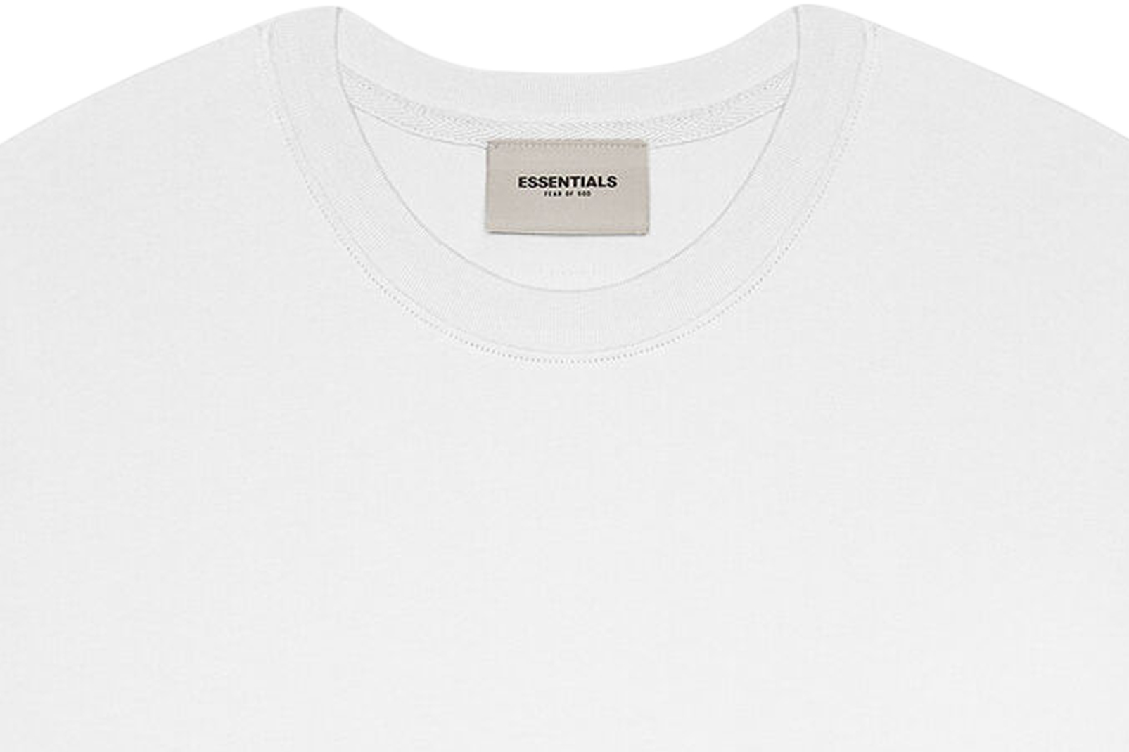Fear of God ESSENTIALS 3D Silicon Applique Boxy T‑Shirt White 