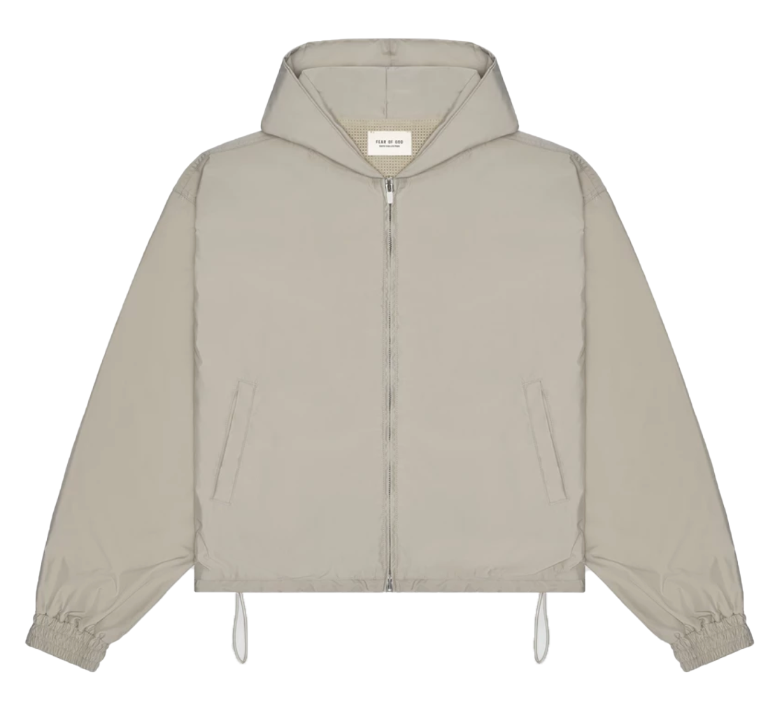 fear of god nylon full zip hoodie