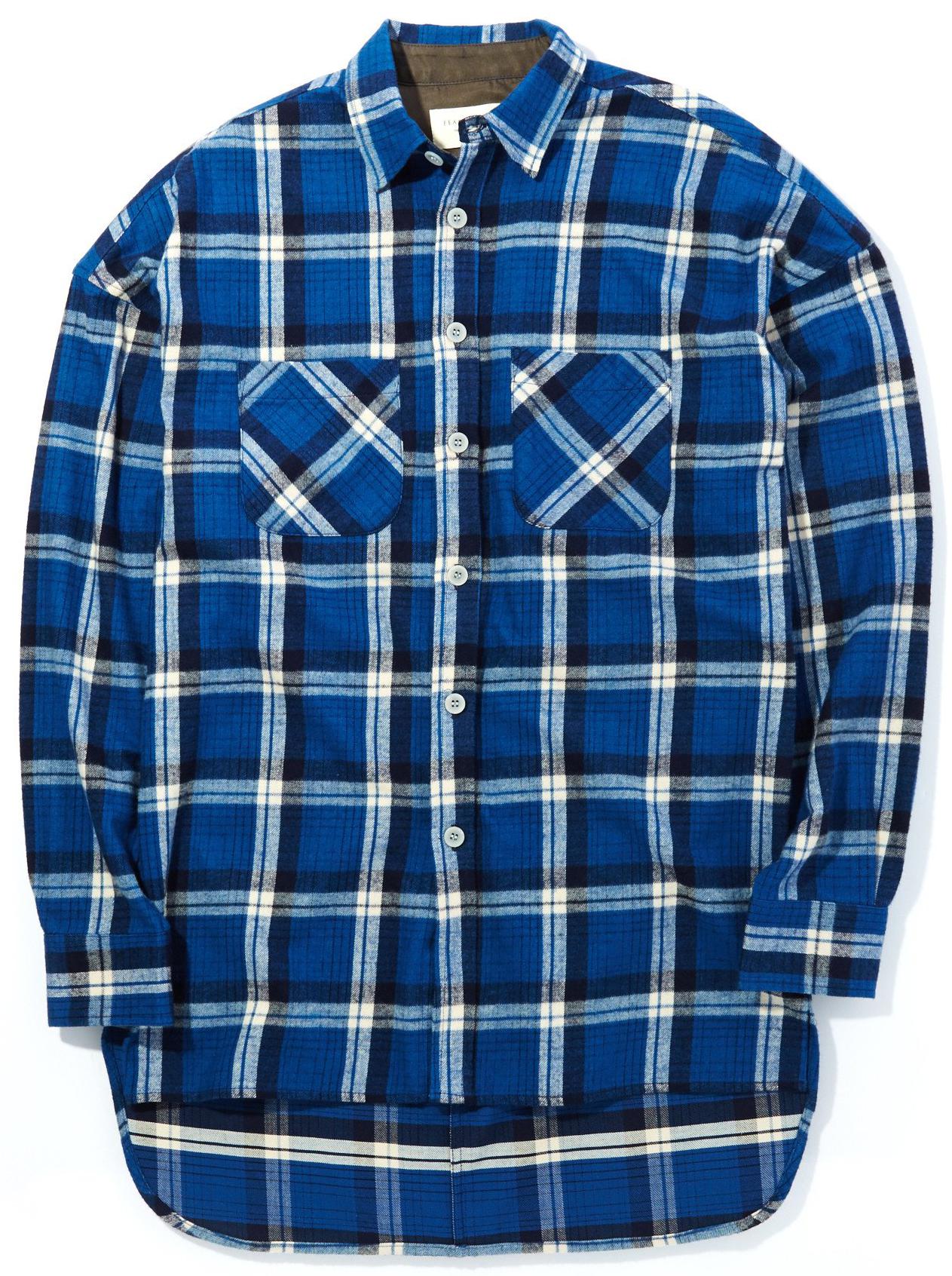 Fear of God Longsleeve Flannel Blue 