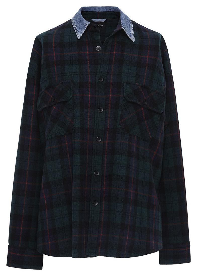 fear of god denim collar flannel