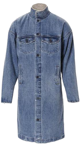 fear of god denim deck coat