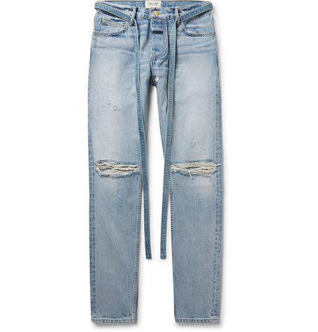 Fear of God Slim Fit Distressed Denim 