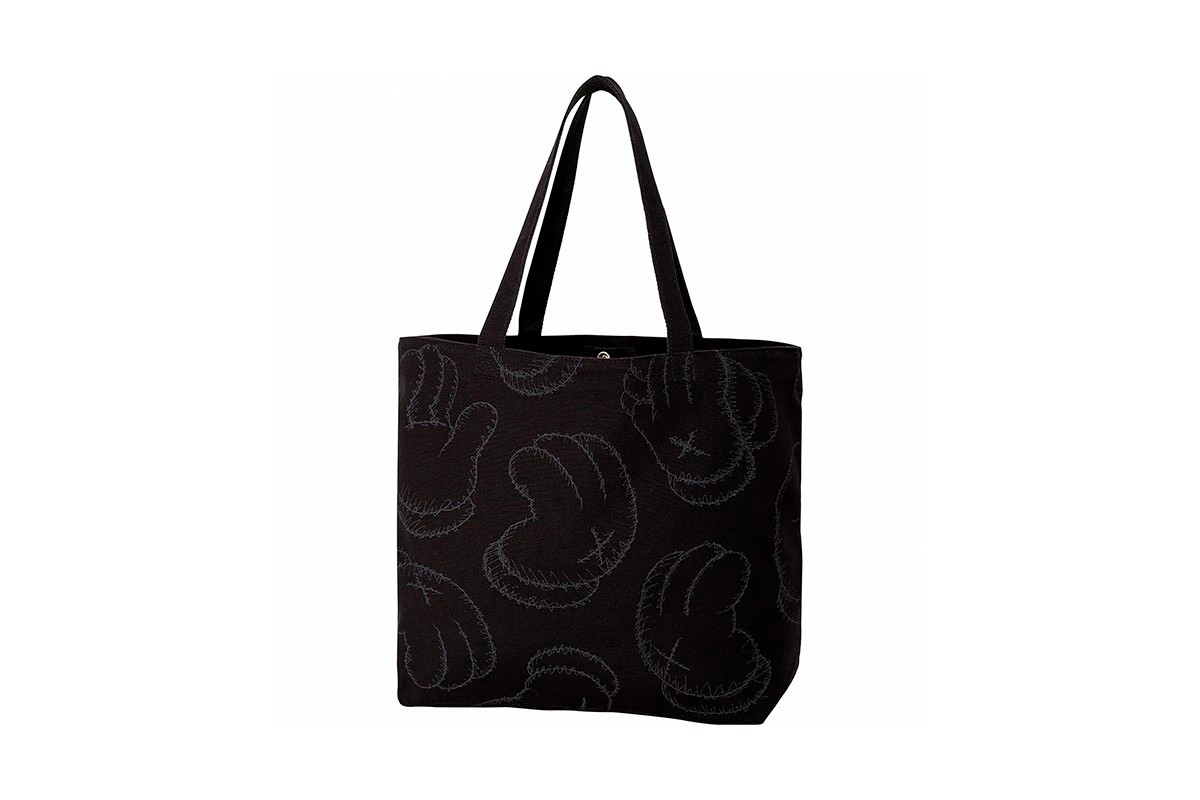 KAWS x Uniqlo Hands Tote Bag Black 