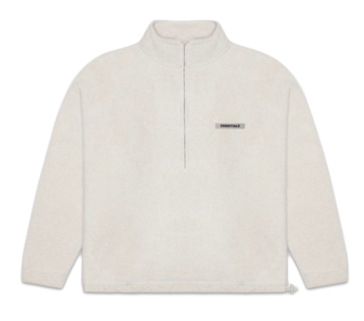 fear of god essentials polar half zip fleece